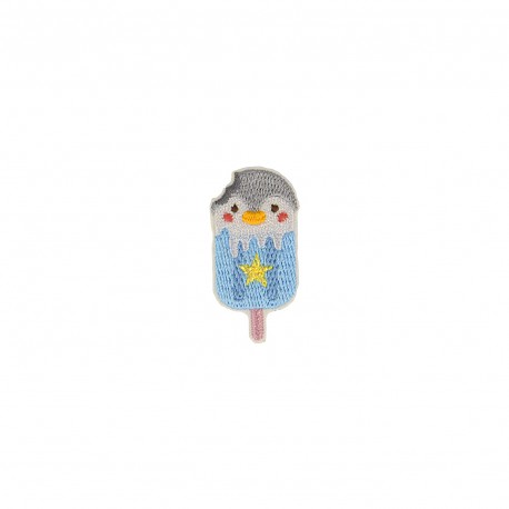 Ecusson animaux glaces - Pingouin
