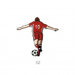 Joueurs de football - Rouge