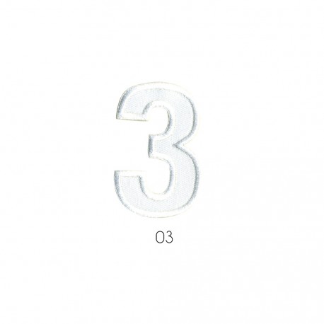  chiffre blanc - 3