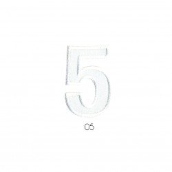  chiffre blanc - 5