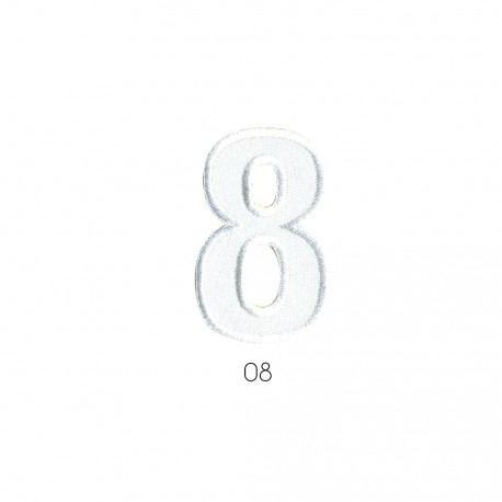  chiffre blanc - 8