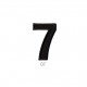  chiffre noir - 7