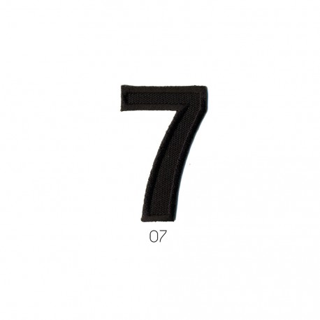  chiffre noir - 7