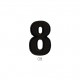  chiffre noir - 8