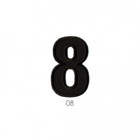  chiffre noir - 8
