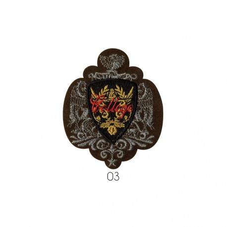 Blason college - Marron