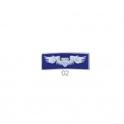 Badge airborne - Ailes fond bleu