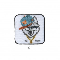 Animaux branches 5x5cm - Loup yo