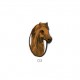 Tete de cheval 5,5x3,5 - Marron