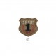 Blason sport 4x4cm - Beige