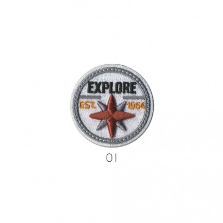 Explore 1964 4,5x4,5cm - Blanc