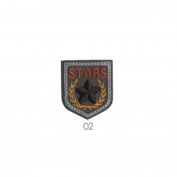 Blason stars 4x3,5cm - Noir