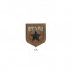 Blason stars 4x3,5cm - Beige