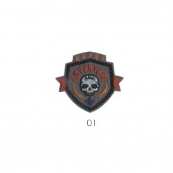 Blason adventure 5,5x6 - Gris