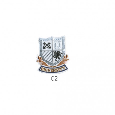 University 5x5cm - Blanc
