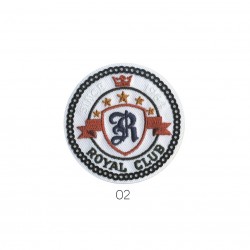 Royal club rond 5x5cm - Blanc