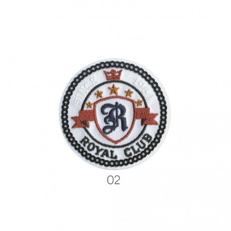 Royal club rond 5x5cm - Blanc