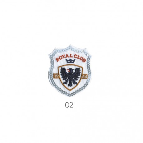 Royal club 5,5x5cm - Blanc