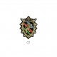 Blasons lurex - Lion 5x4,5cm