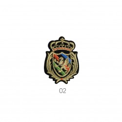Blasons lurex - Lion 5x3,5cm