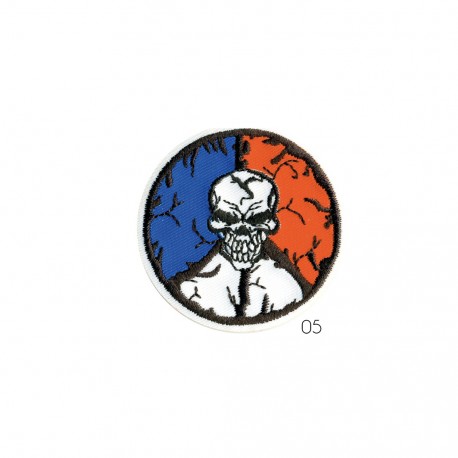 Draptmort/smiley 5x5 - Tête mort franc
