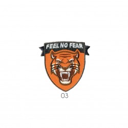 Feel no fear 6x5cm - Tigre