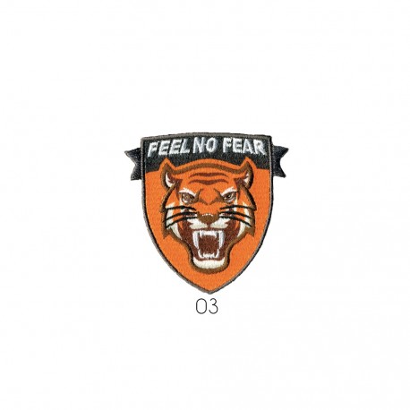 Feel no fear 6x5cm - Tigre