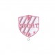 Blason sport 4x3,5cm - Rose