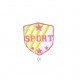 Sport fluo/lurex 4x3,5 - Rose fluo