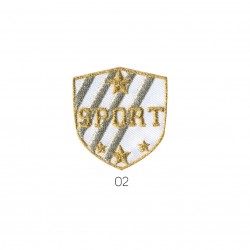 Sport fluo/lurex 4x3,5 - Doré