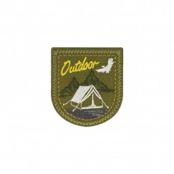 Ecusson outdoor - Fond kaki