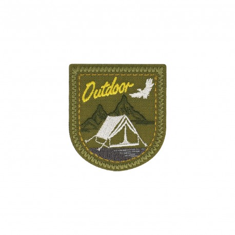 Ecusson outdoor - Fond kaki