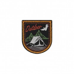 Ecusson outdoor - Fond noir