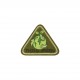 Ecusson think green - Kaki