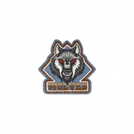 Ecusson jean animaux - Wolves