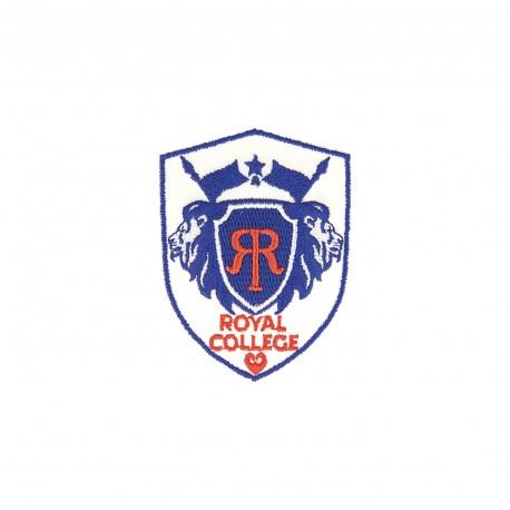 Ecusson royal college - Bleu/blanc