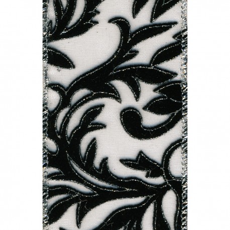 Ruban velours lait 60 mm