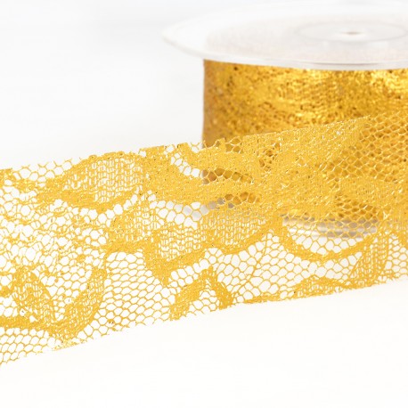 Dentelle metal fleurs