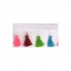 Frange pompons multicol