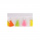Frange pompons multicol