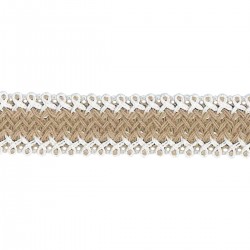 Galon lin/coton Beige - 