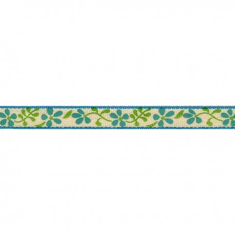 Galon fleur imprime 10mm