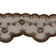 Dentelle brodee sur tulle