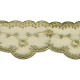 Dentelle brodee sur tulle