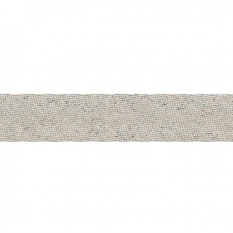 Biais replie lin Beige - 