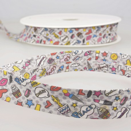 Biais imprimé girly