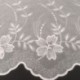 Tissu Voile Sable Base Brodee Blanc