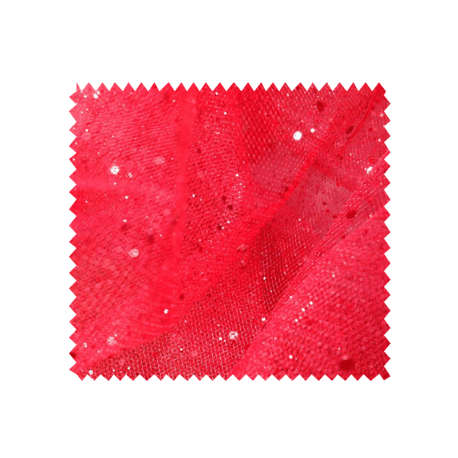 Tulle Paillettes Rouge