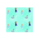 Tissu Reine Des Neiges Fond Turquoise