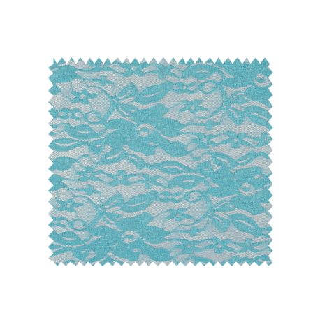 Tissu Fiona Dentelle Turquoise